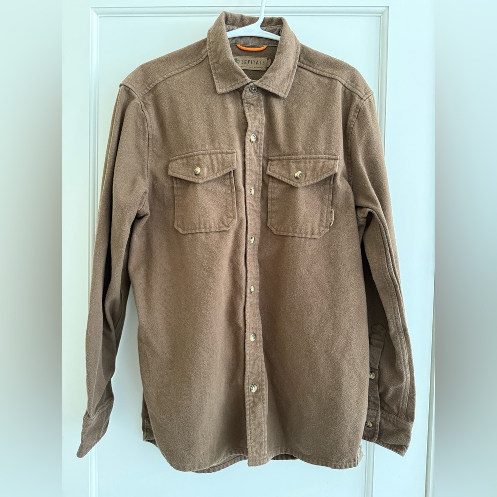 Levitate New England Brown Original Flannel Shirt